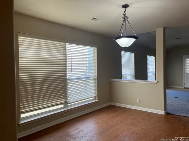 a view of a livingroom with a chandelier