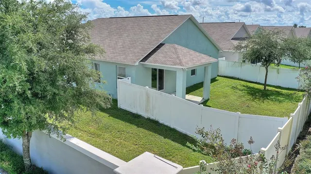 aerial view of a house