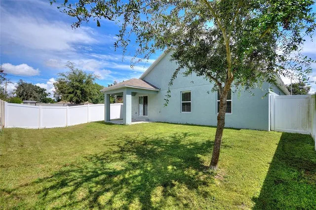 a house view with a garden space