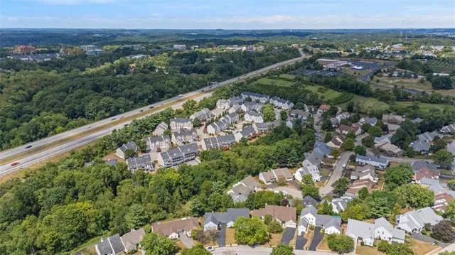 an aerial view of multiple house