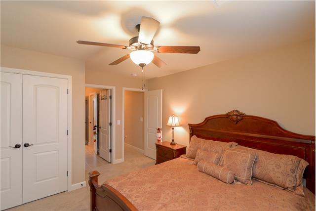168 Circuit Road Franklin, TN 37064 - Photo 15 of 20 Bedroom 4 includes a ceiling fan, large closet, and attached to a Jack-n-Jill bath.