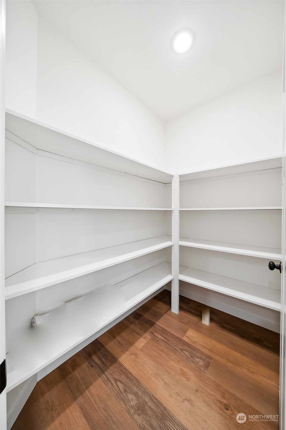 27117 Entwhistle Road East Buckley, WA 98321 - Photo 30 of 40 a view of walk in closet with empty racks