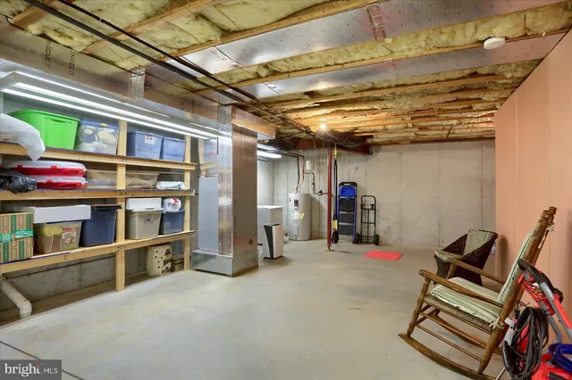 a view of storage and utility room