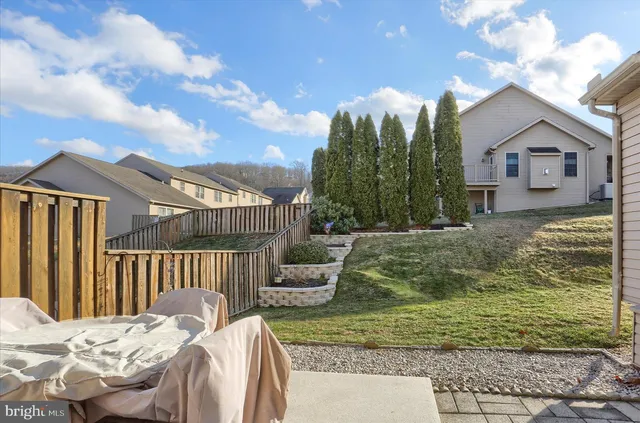 a view of backyard of the house