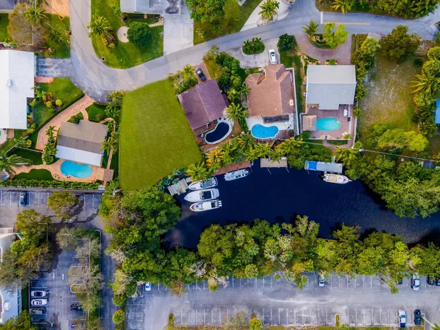 aerial view of a house