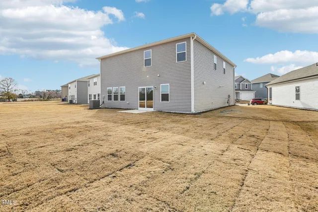 a house with white door