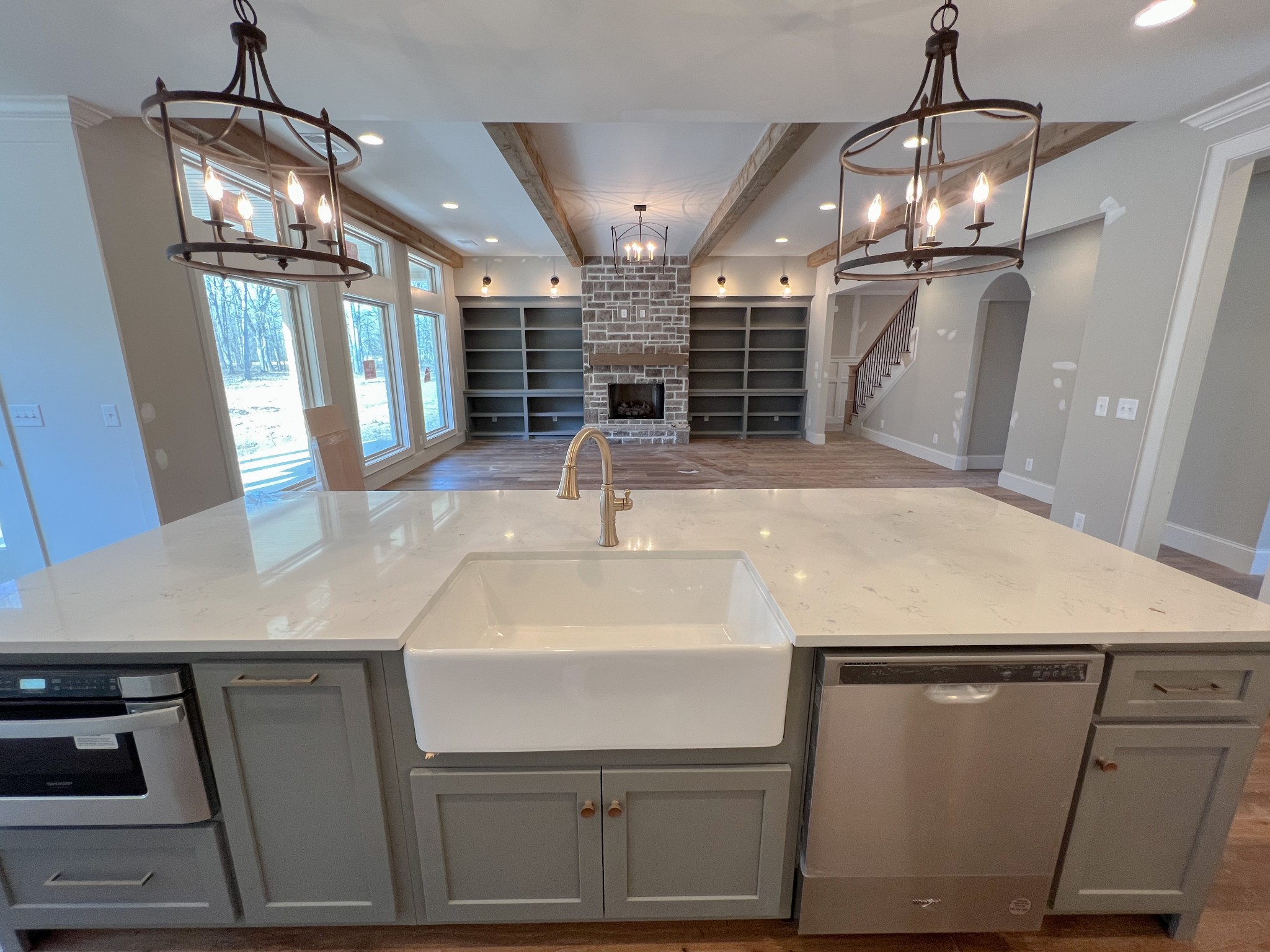2000 Cairo Bend Road Lebanon, TN 37087 - Photo 13 of 35 a view of a kitchen with a sink a counter space and wooden floor
