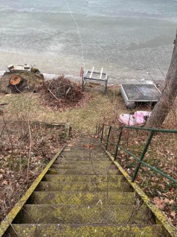 Three Corey Lake Road Three Rivers, MI 49093 - Photo 25 of 25 stairs to water deeded access