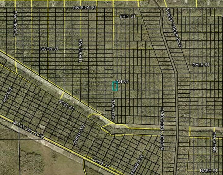 Aerial overview of property's location