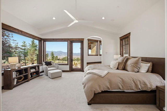 7885 North Rabbitbrush Court, Unit 13 Park City, UT 84098 - Photo 25 of 88 Spacious room with expansive windows showcasing a mountain backdrop