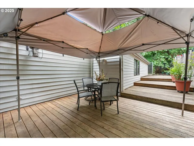 a view of outdoor space with seating space