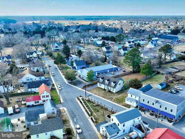 an aerial view of a city