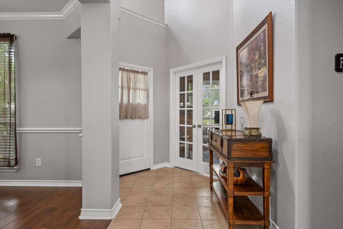 19222 Holly Shade Court Spring, TX 77379 - Photo 5 of 37 Looking back at door with office behind the french doors