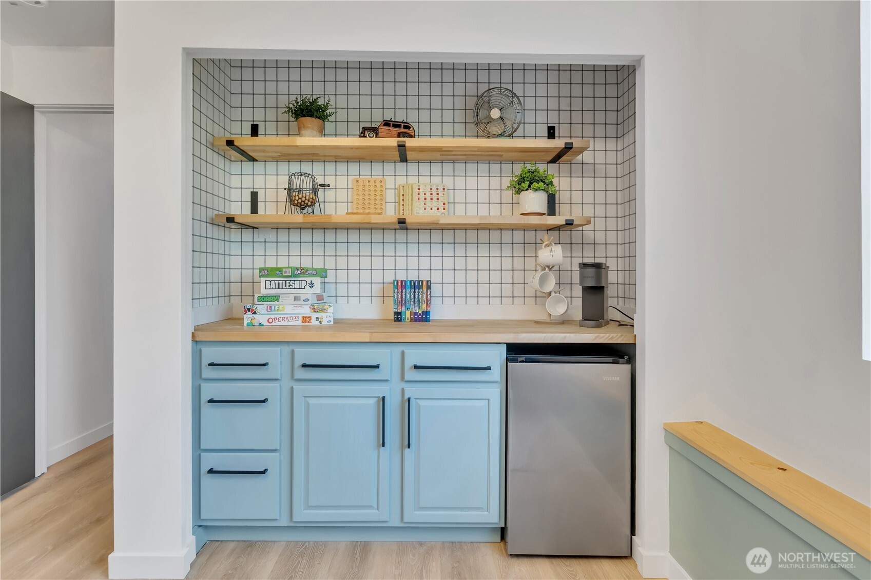2310 Aberdeen Avenue Northeast Renton, WA 98056 - Photo 24 of 35 a kitchen with granite countertop white cabinets and white appliances
