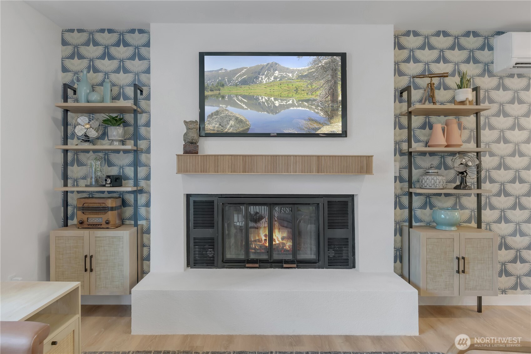 2310 Aberdeen Avenue Northeast Renton, WA 98056 - Photo 9 of 35 a living room with a couch and a fireplace
