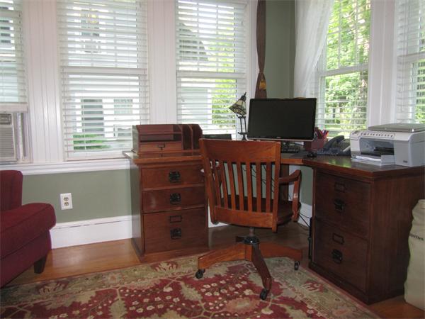 84 Seaver Street Wellesley, MA 02481 - Photo 8 of 13 a view of a workspace with furniture and a window