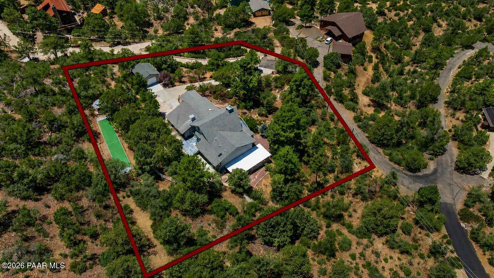 1289 Manzanita Hill Road Prescott, AZ 86303 - Photo 59 of 64 Aerial View