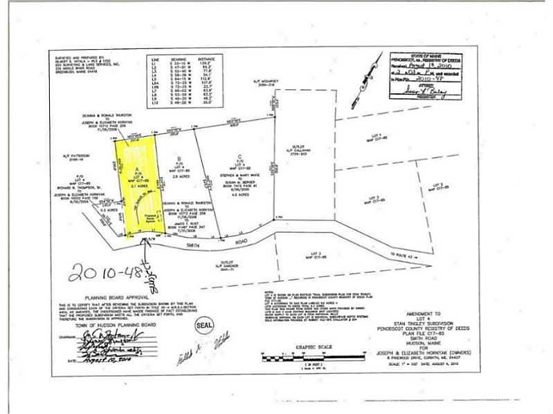 0 Smith Road Hudson, ME 04449 - Photo 2 of 6 Map