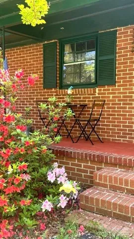 a front view of a house