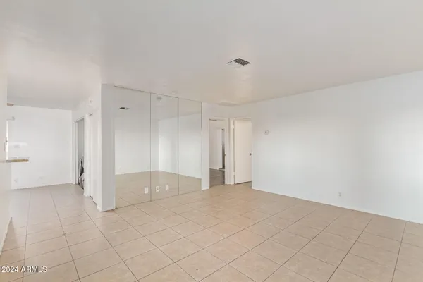 a view of an empty room