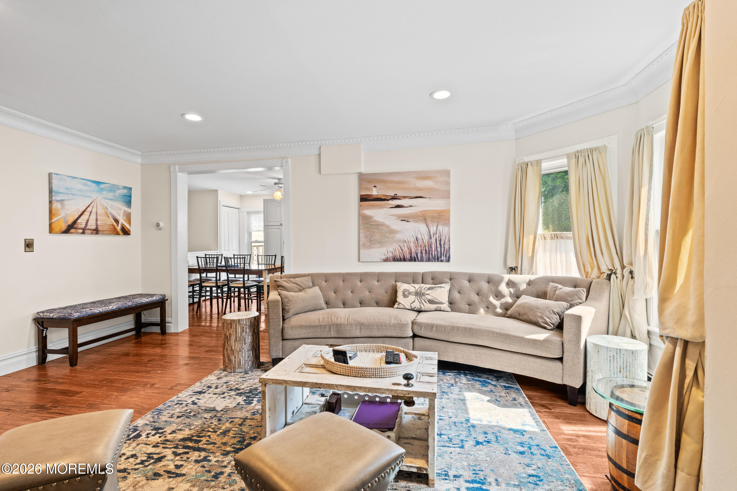 75 Webb Avenue, Unit UPPER WEEKLY Ocean Grove, NJ 07756 - Photo 9 of 41 a living room with furniture and a couch