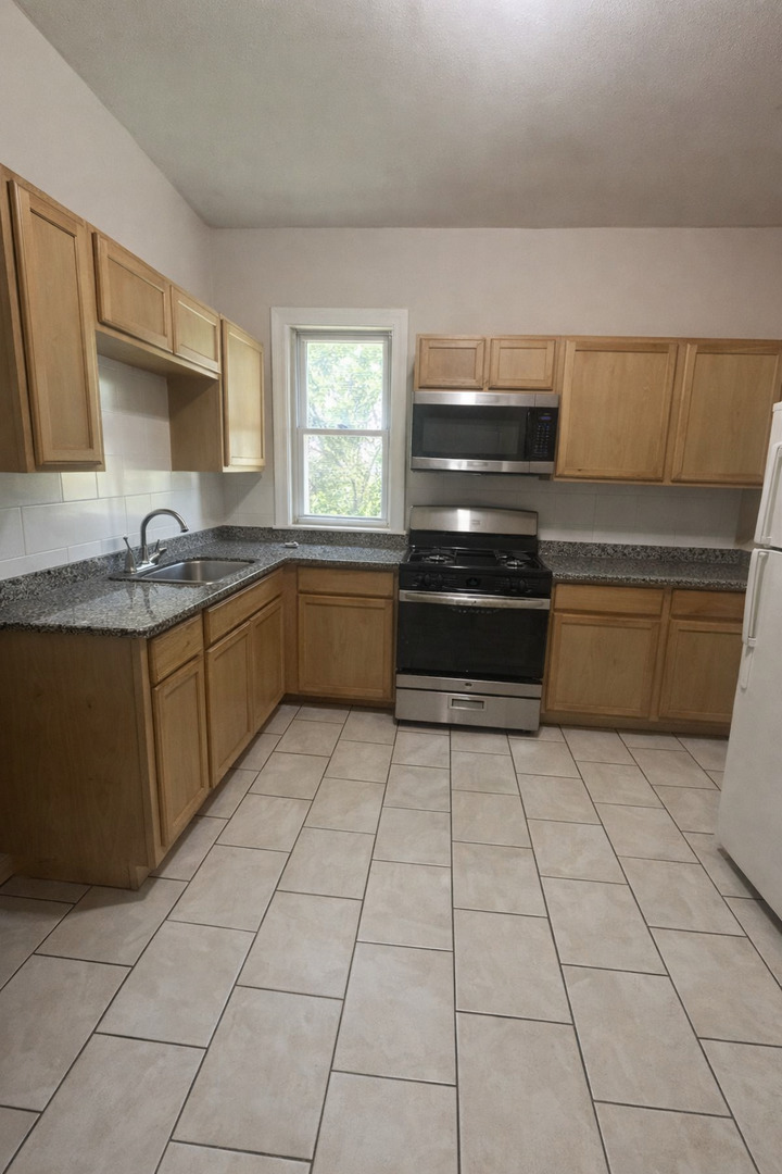 5320 South Carpenter Street Chicago, IL 60609 - Photo 3 of 5 a kitchen with stainless steel appliances a sink and cabinets