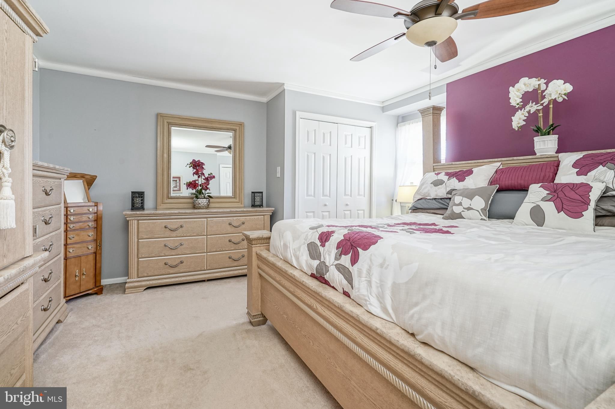 808 East Evesham Road Glendora, NJ 08029 - Photo 20 of 37 Master Bedroom w/Crown Molding