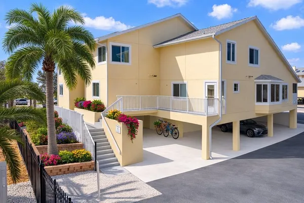 a childrens park with lots of swings and slides