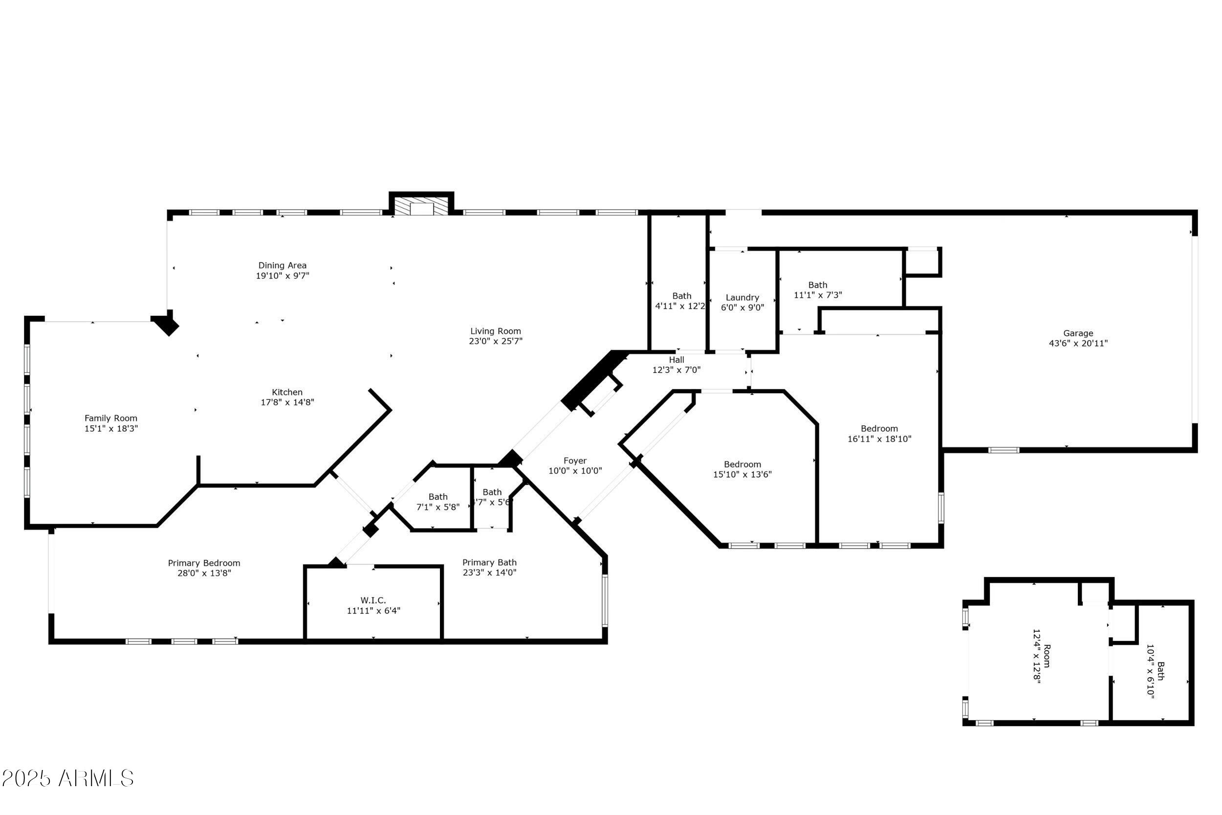 7705 East Doubletree Ranch Road, Unit 21 Scottsdale, AZ 85258 - Photo 45 of 45 a picture of a floor plan