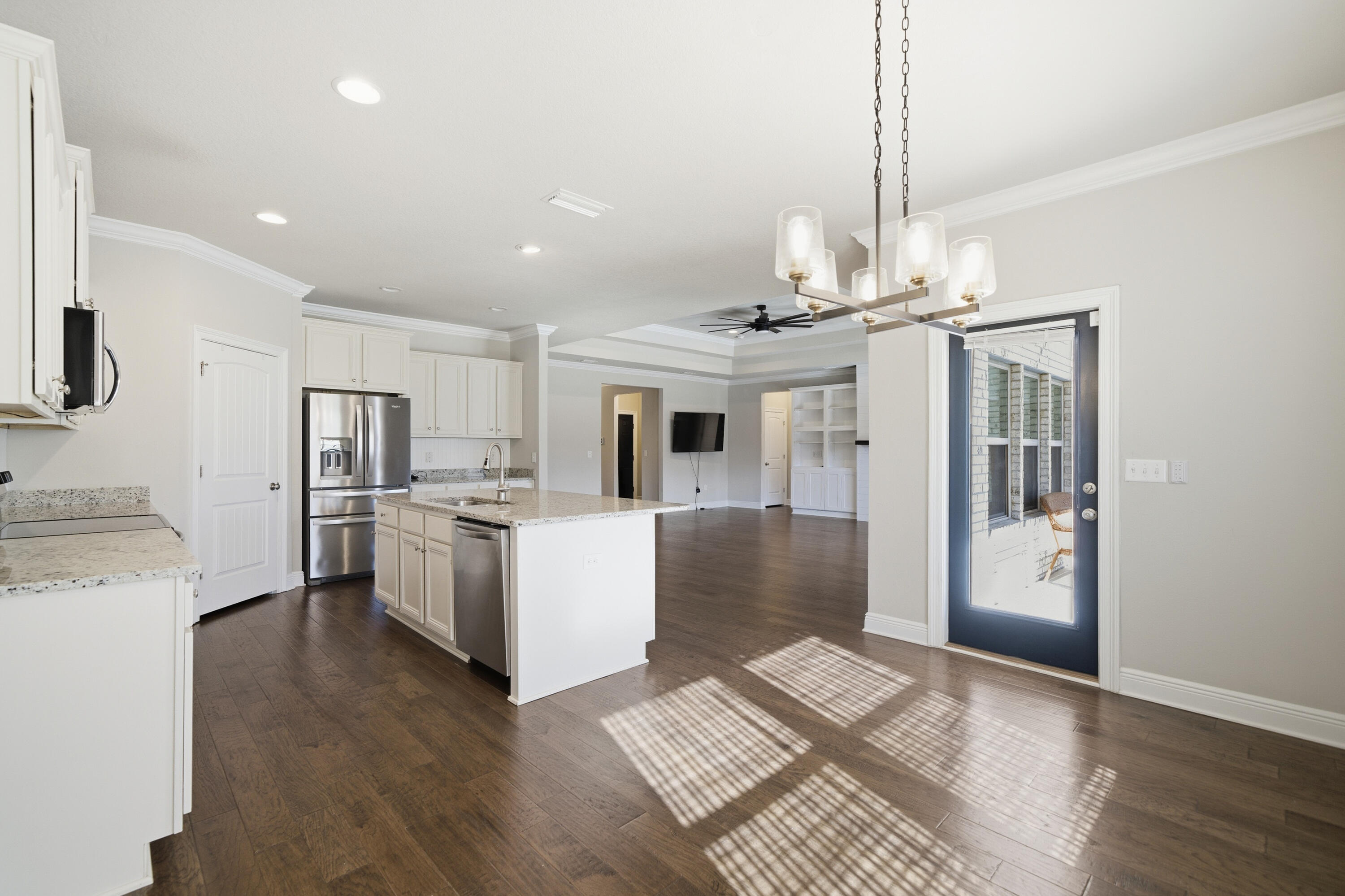 132 Wayne Trail Santa Rosa Beach, FL 32459 - Photo 16 of 43 a view of kitchen with sink microwave and refrigerator