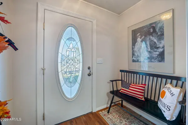 a view of a entryway door of the house