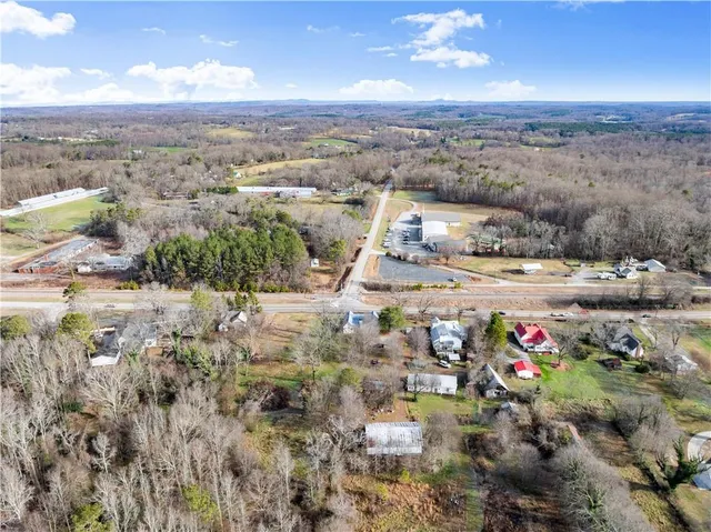 a view of a city with an ocean