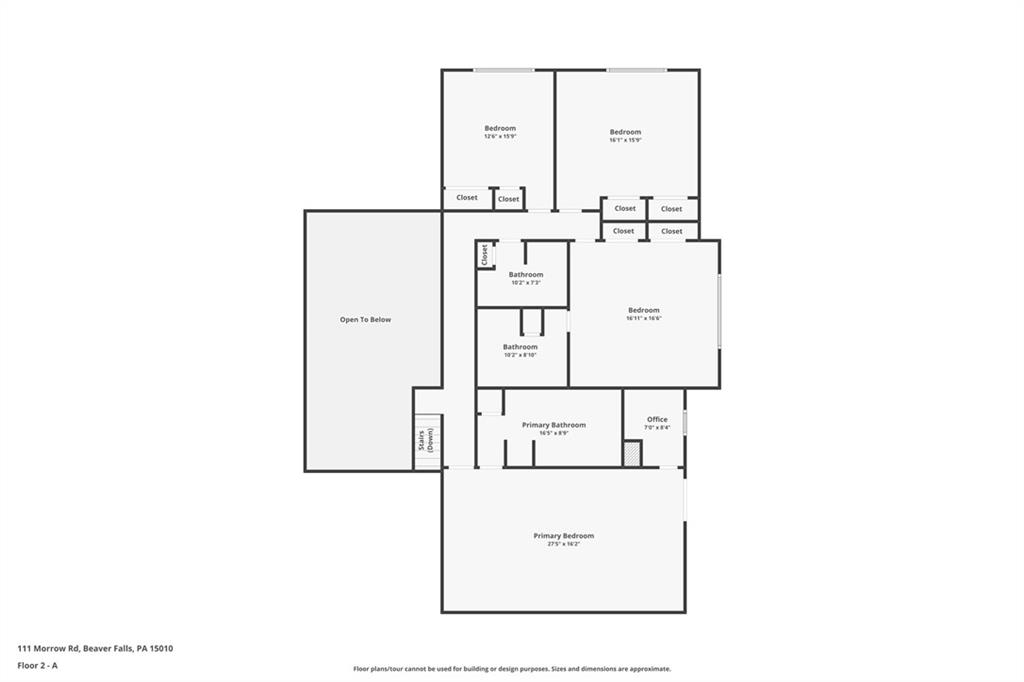 111 Morrow Road Beaver Falls, PA 15010 - Photo 22 of 50 a picture of a floor plan