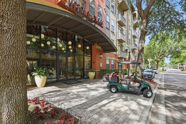 a view of a chairs and tables in the patio