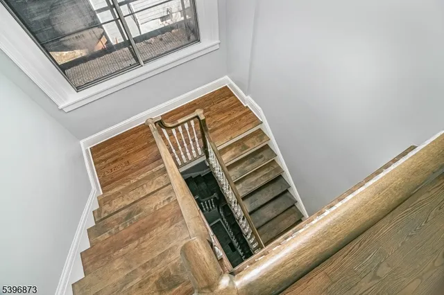 a view of a staircase