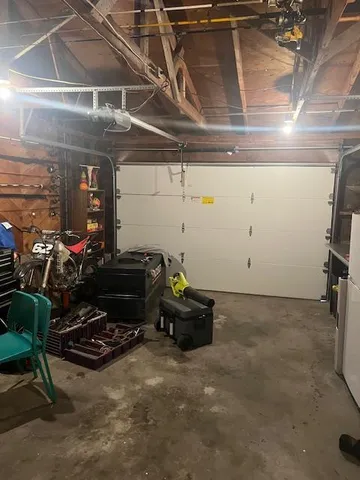 a room with gym equipment