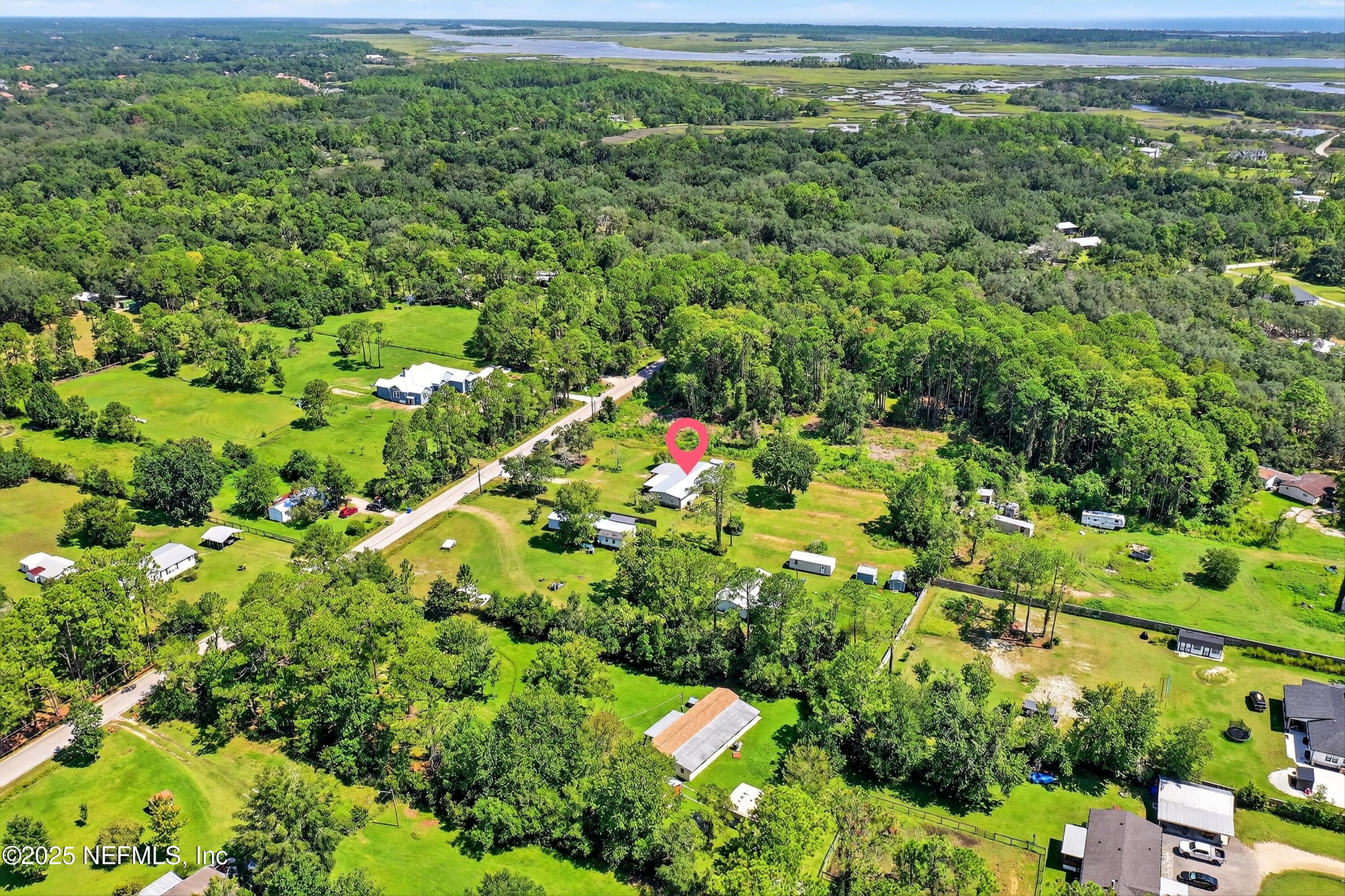 349 Stokes Landing Road St. Augustine, FL 32095 - Photo 42 of 45 a view of a garden with a flower garden