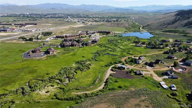 a view of a lake with a mountain