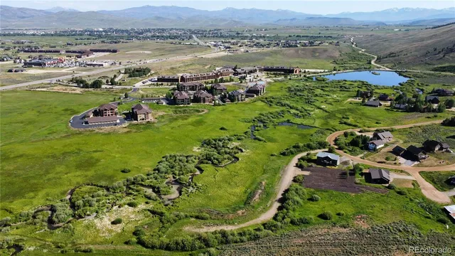 a view of a lake with a mountain