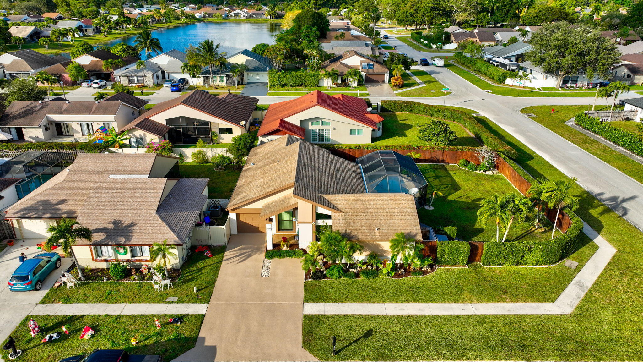 11457 Country Sound Court Boca Raton, FL 33428 - Photo 108 of 112 an aerial view of residential houses with outdoor space and swimming pool