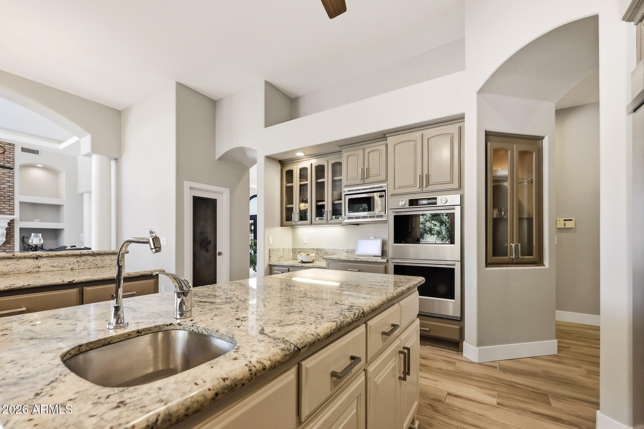 4040 East McLellan Road, Unit 16 Mesa, AZ 85205 - Photo 27 of 79 Kitchen Island with Prep Sink