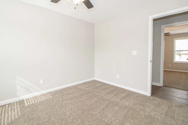a view of an empty room