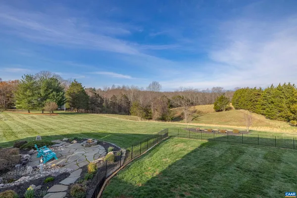 an aerial view of a residential houses with outdoor space