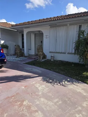 a front view of a house