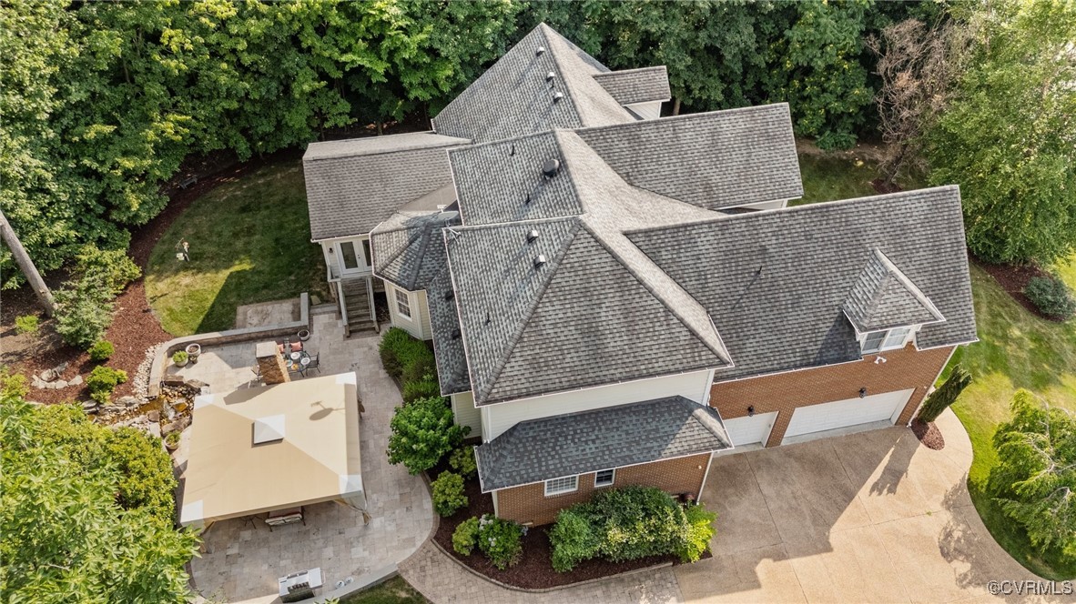 14337 Riverdowns S Drive Midlothian, VA 23113 - Photo 6 of 44 an aerial view of a house with a yard and sitting area
