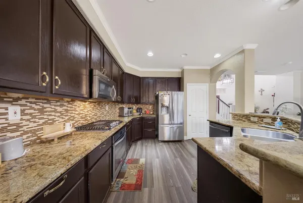 a bed room with a bed and a couch