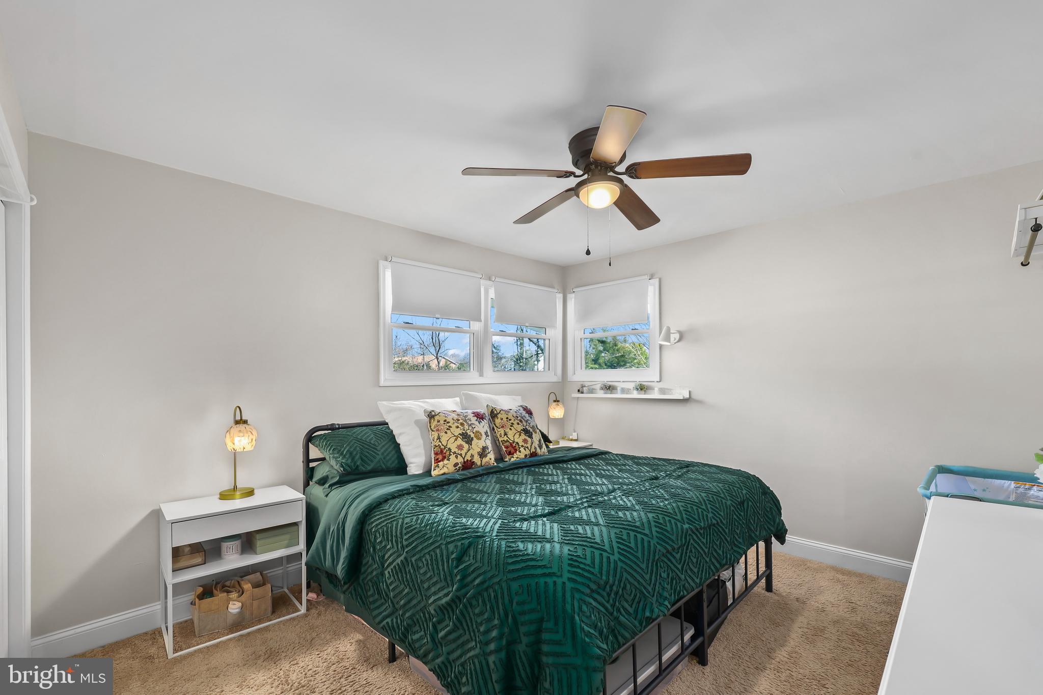 379 Ferry Road Fredericksburg, VA 22405 - Photo 14 of 33 a bedroom with a bed a window and a potted plant