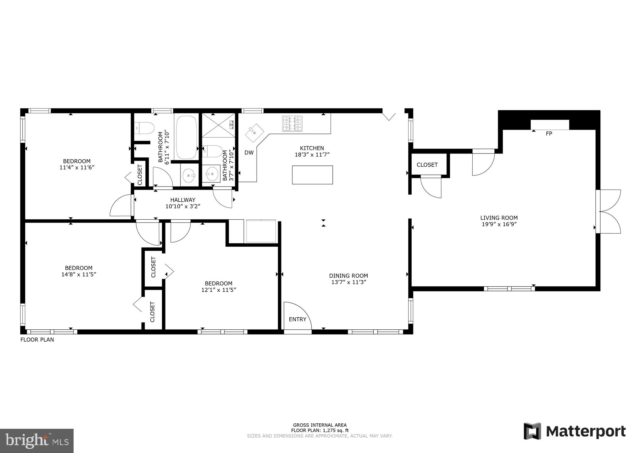 379 Ferry Road Fredericksburg, VA 22405 - Photo 33 of 33 a picture of a floor plan