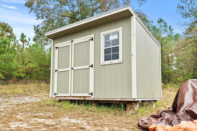 a backyard of a house