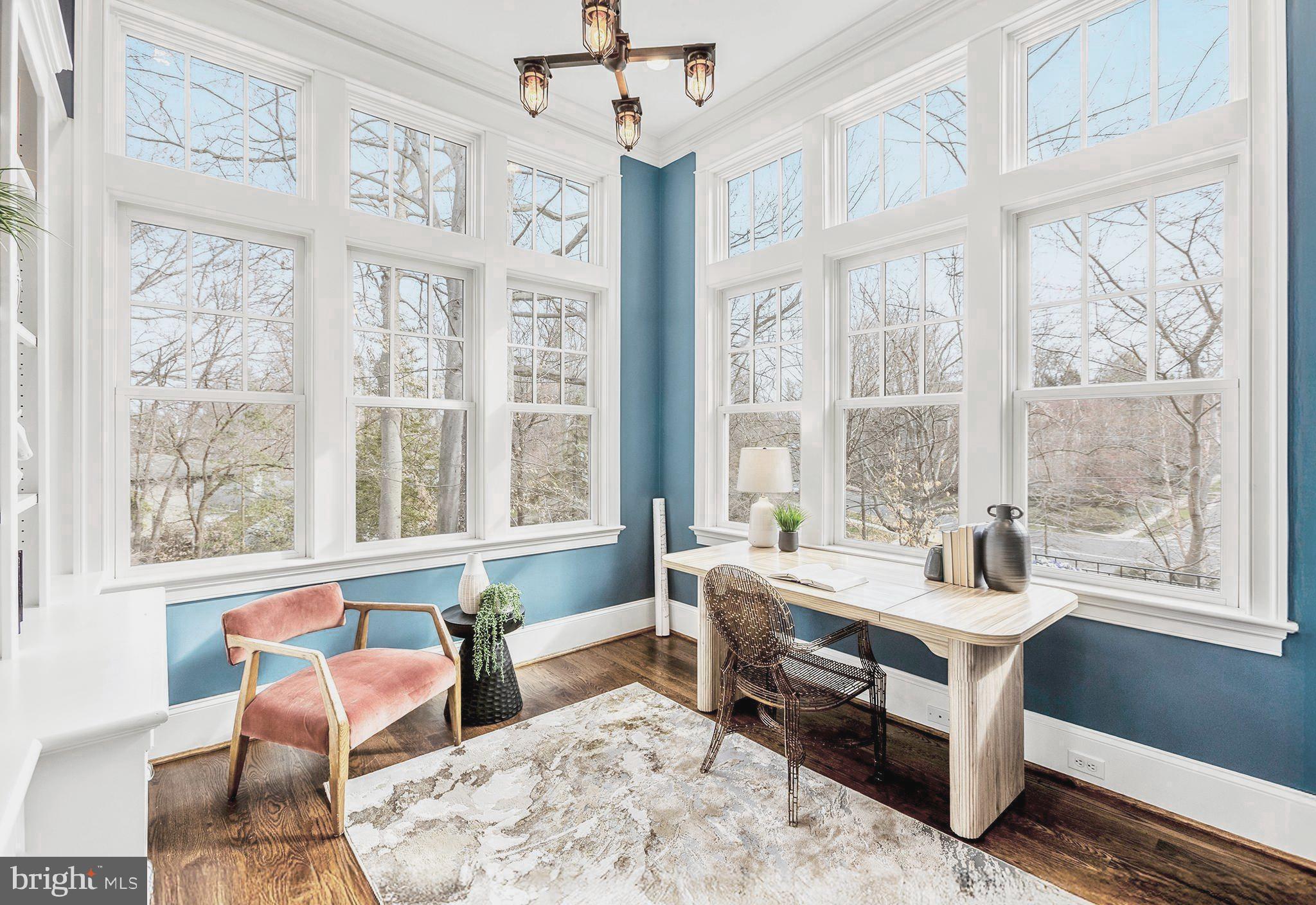 7221 Ridgewood Terrace Chevy Chase, MD 20815 - Photo 28 of 76 Main Level Office with Panoramic Views!